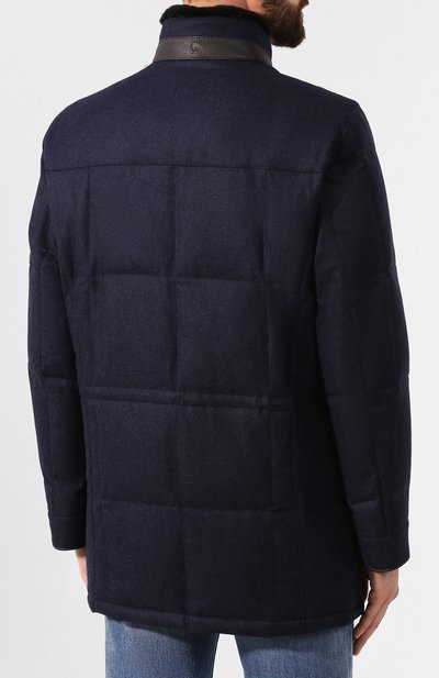 Пуховая куртка ANDREA CAMPAGNA синего цвета по цене 394000 руб., арт. A8T790/3821, фото 4 Пуховая куртка ANDREA CAMPAGNA, арт. A8T790/3821, фото 4