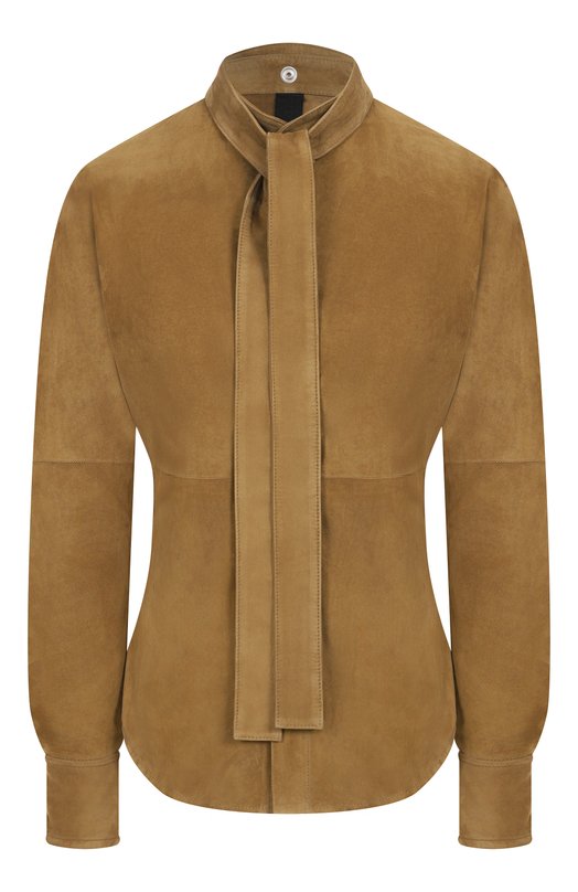 Замшевая рубашка Petar Petrov F25LB5/SUEDE Хаки F25LB5/SUEDE