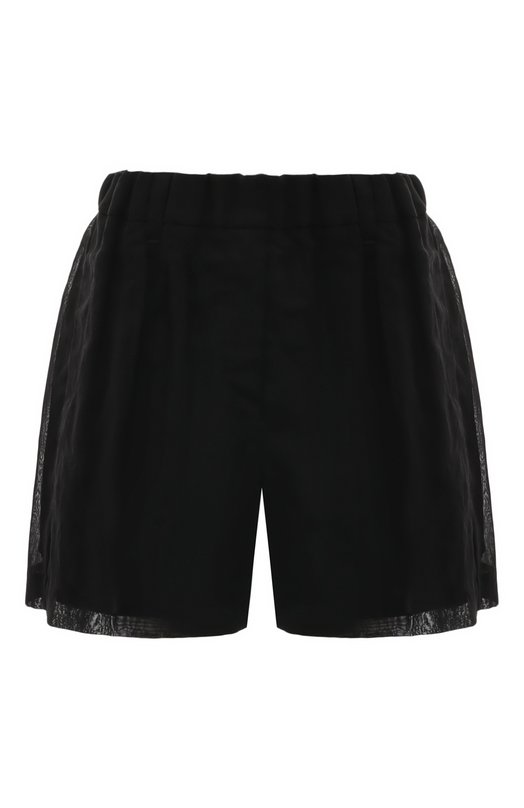 Хлопковые шорты Brunello Cucinelli MH911B1316 Чёрный MH911B1316