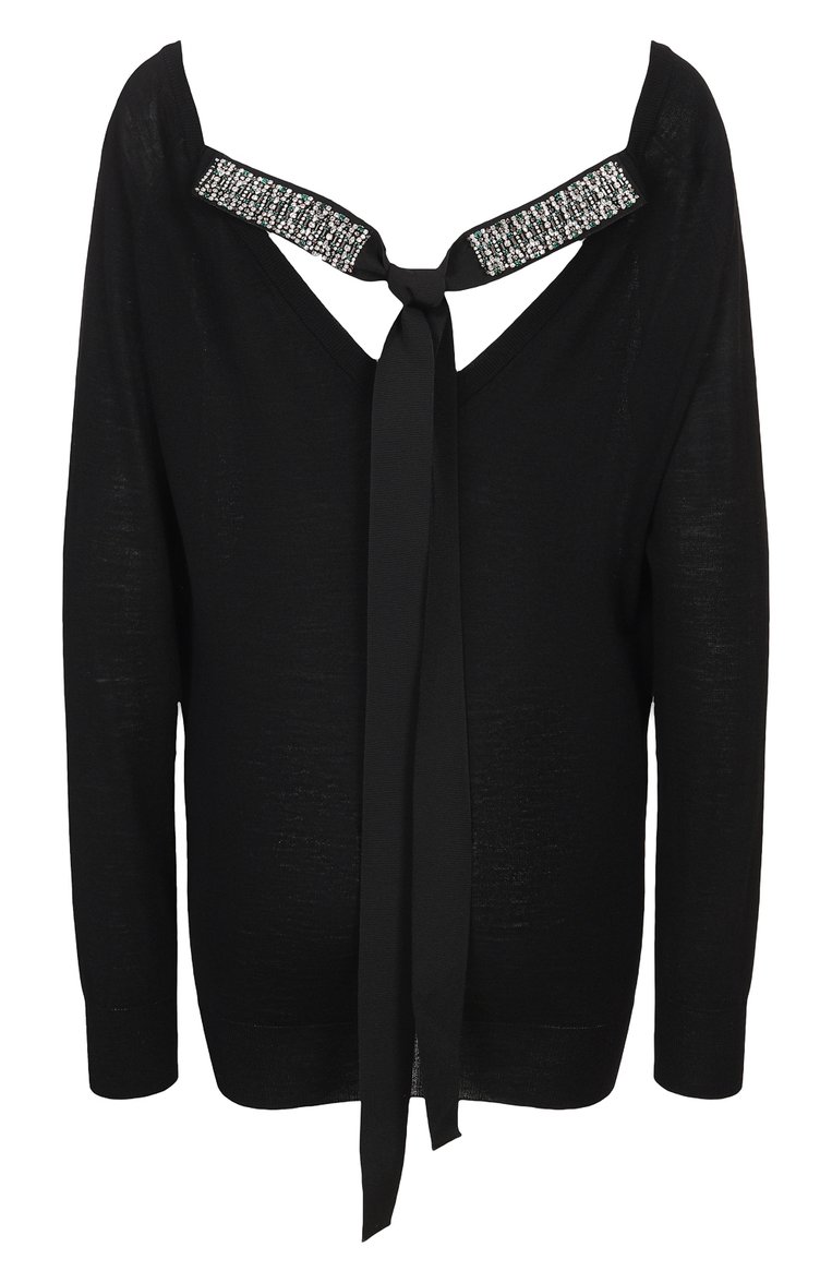 Шерстяной пуловер PRADA, арт. P24Q0U-1U2Y-F0002, фото 2