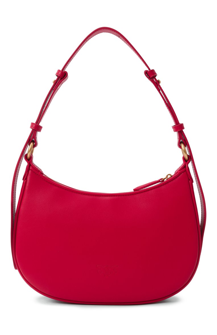 Женская сумка half moon love mini PINKO красного цвета, арт. 102790/A0F1 | Фото 6 (Материал: Натуральная кожа; Размер: mini)