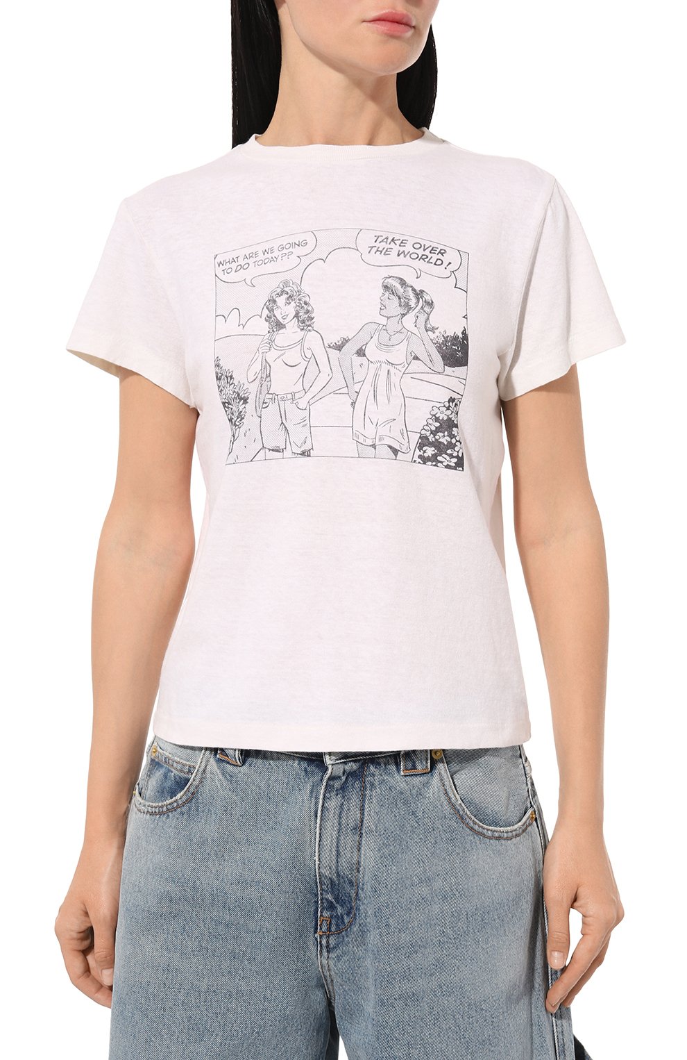 Хлопковая футболка RE/DONE, арт. 024-02WCGT298, фото 3