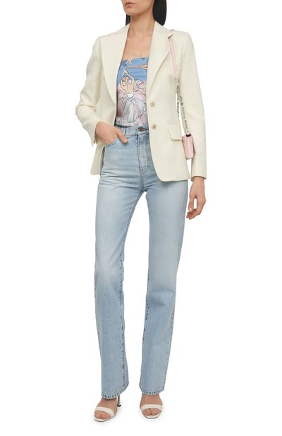 Шелковый платок primas RADICAL CHIC голубого цвета по цене 19760 руб., арт. 431908.07.02, фото 3 Шелковый платок primas RADICAL CHIC, арт. 431908.07.02, фото 3