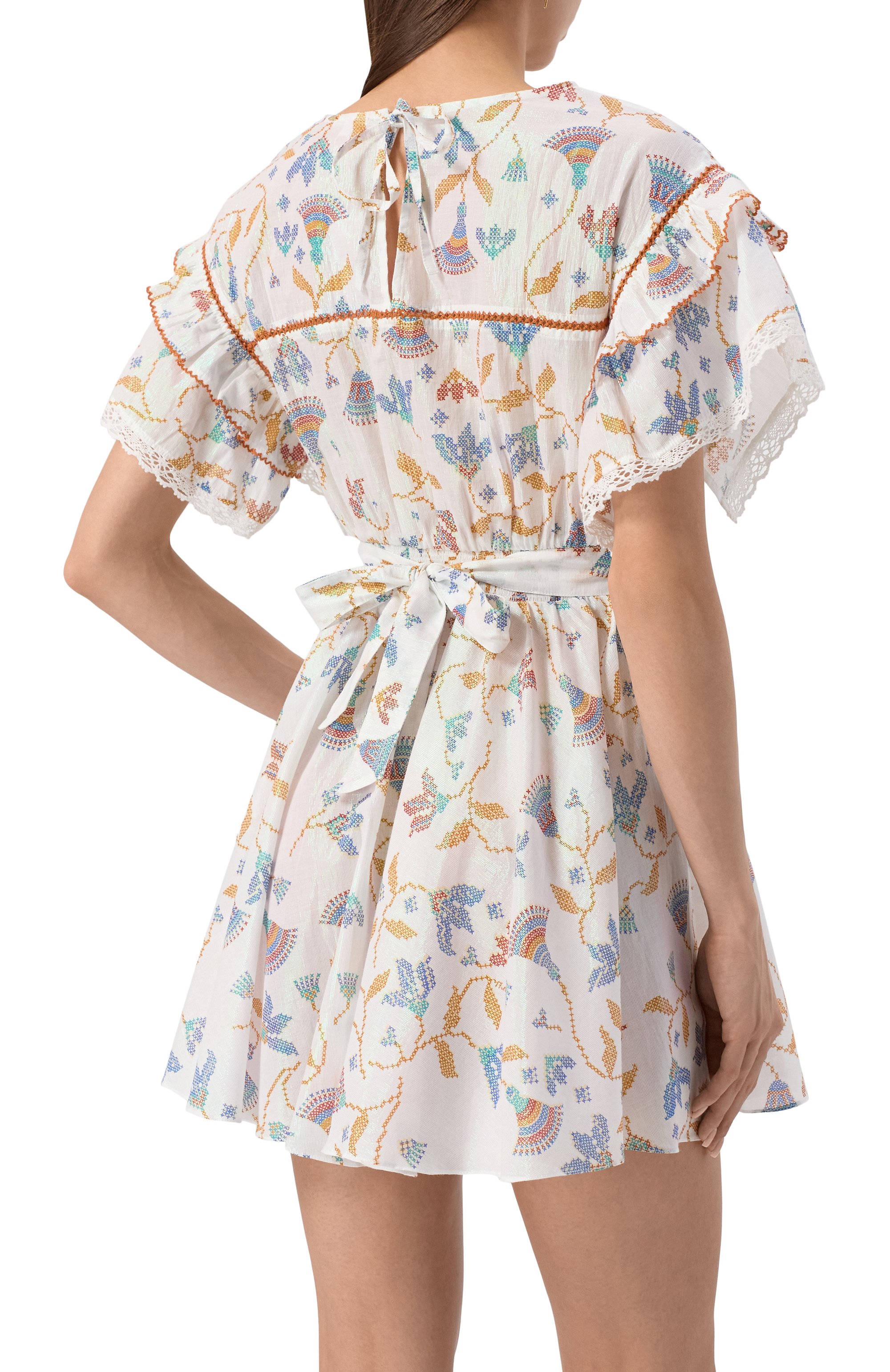 Хлопковое платье POUPETTE ST BARTH, арт. WK2S25NK, фото 4