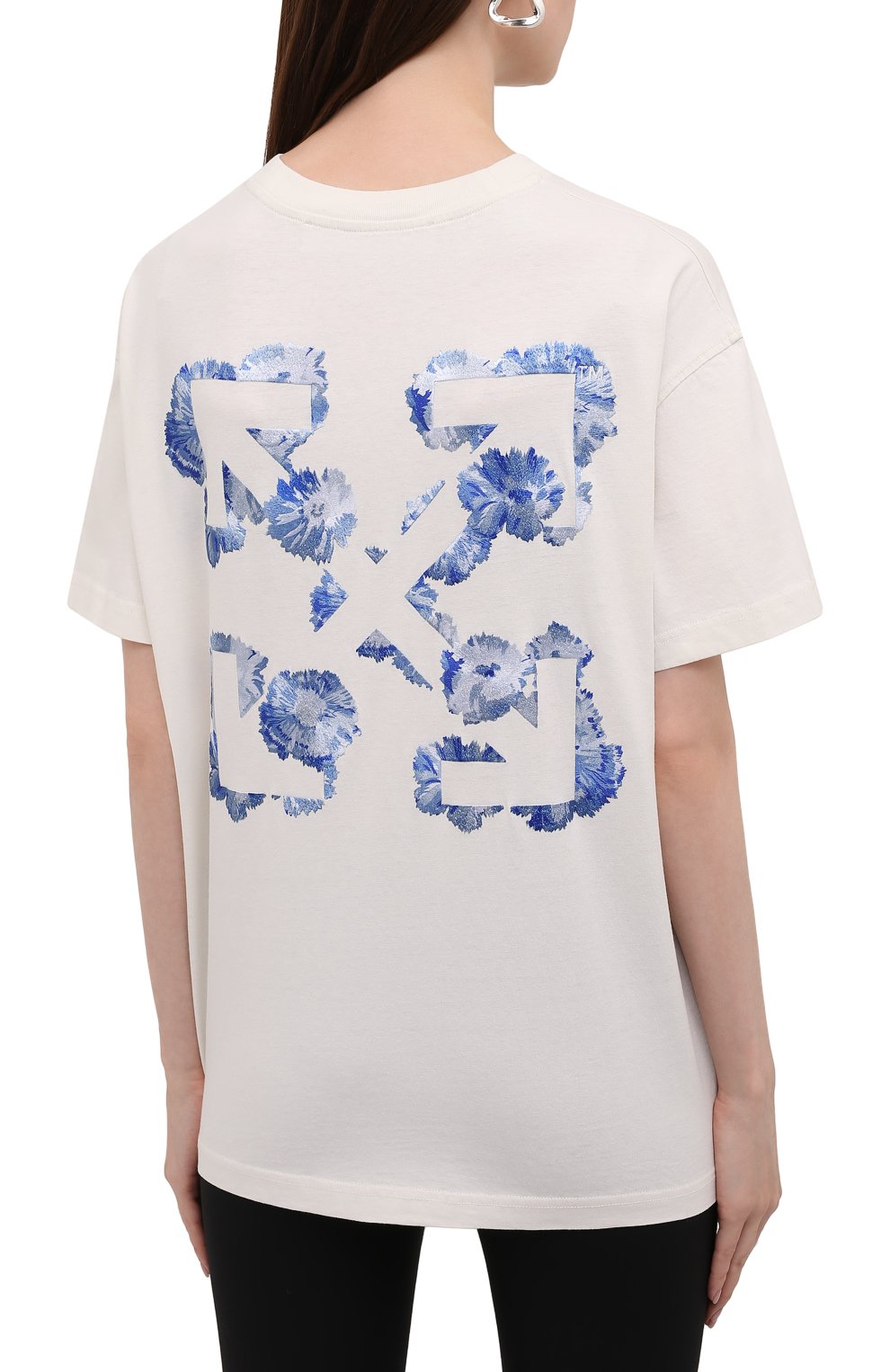 Хлопковая футболка OFF-WHITE, арт. 0WAA089F21JER002, фото 4