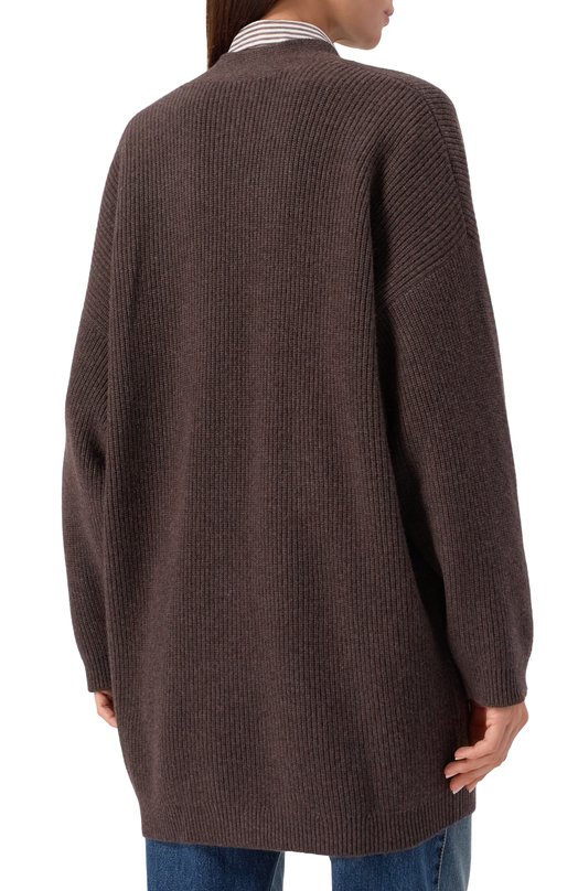 Кашемировый кардиган Brunello Cucinelli M12721716P Коричневый  M12721716P Фото 4