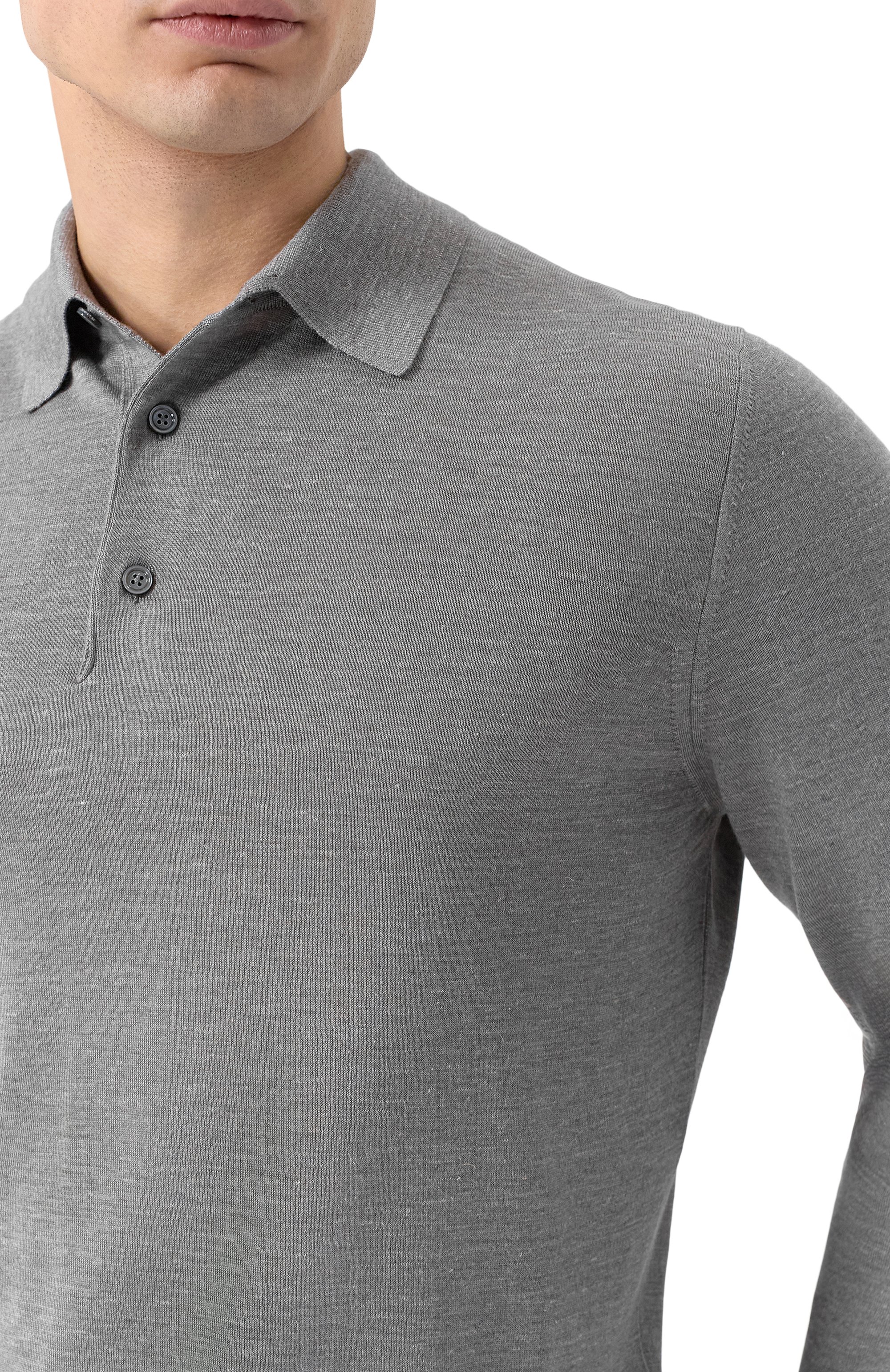 Поло из шелка и кашемира KITON, арт. UMK1279K358, фото 5