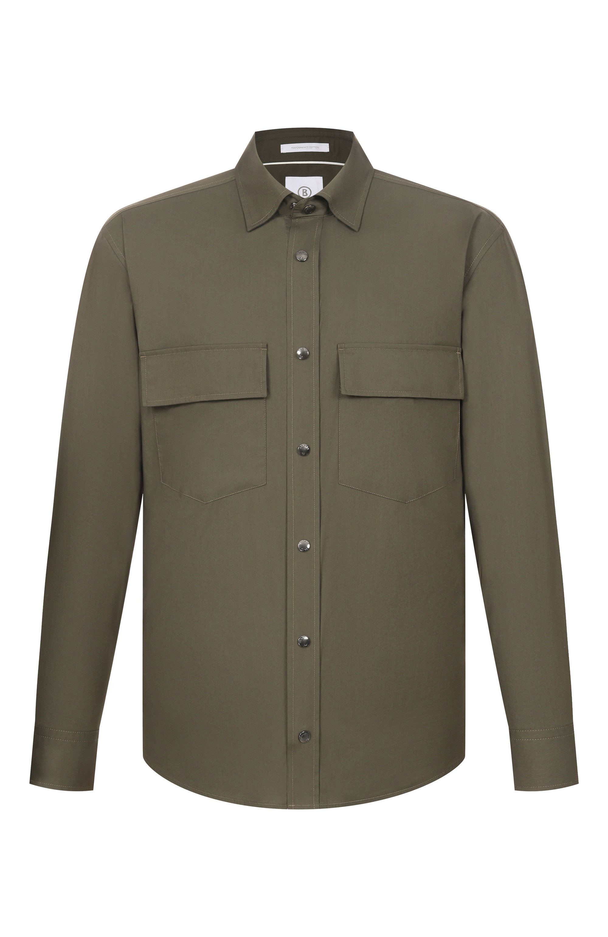 Рубашка BOGNER темно-зеленого цвета по цене 30500 руб., арт. 58761322, фото 1 Рубашка BOGNER, арт. 58761322, фото 1