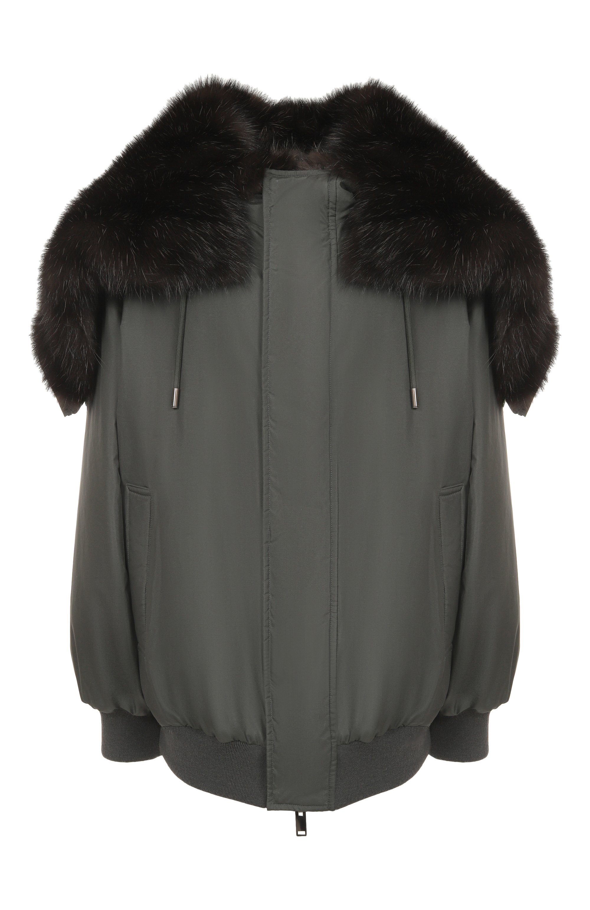 Шелковый бомбер с отделкой из соболя MVST, арт. M25.1PW.0004/72392 SABLE, фото 1