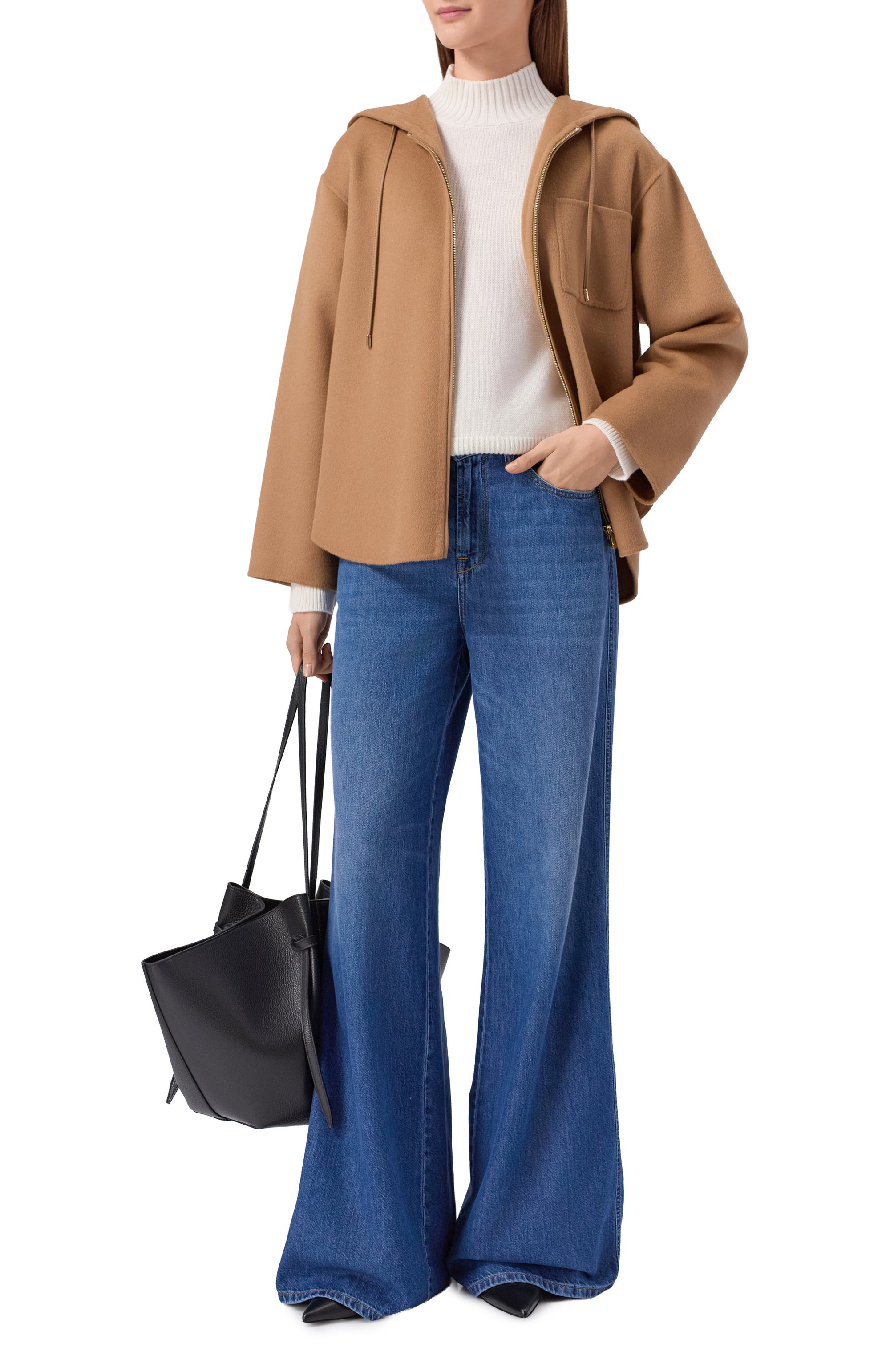 Шерстяное полупальто MAX MARA STUDIO, арт. MINA, фото 2