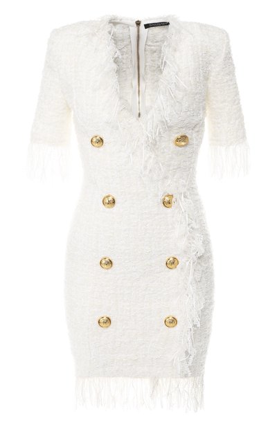 Женское буклированное платье BALMAIN, арт. RF16606/K290