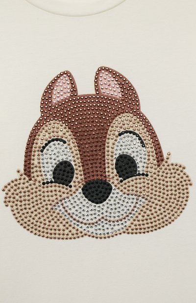 Хлопковый лонгслив MONNALISA, арт. 190626, фото 3