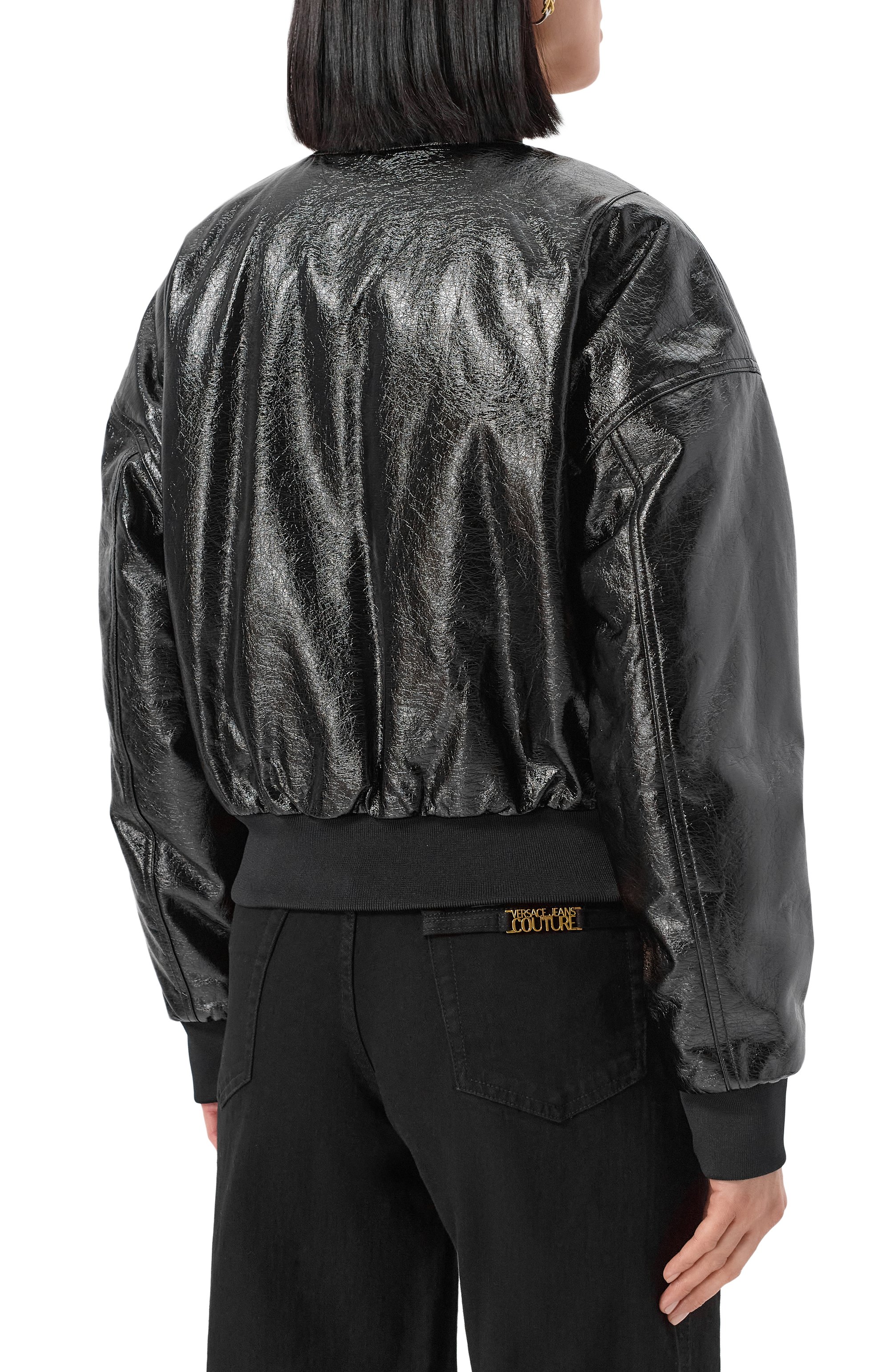 Бомбер из экокожи VERSACE JEANS COUTURE, арт. 79HASD08/CQ16D, фото 4