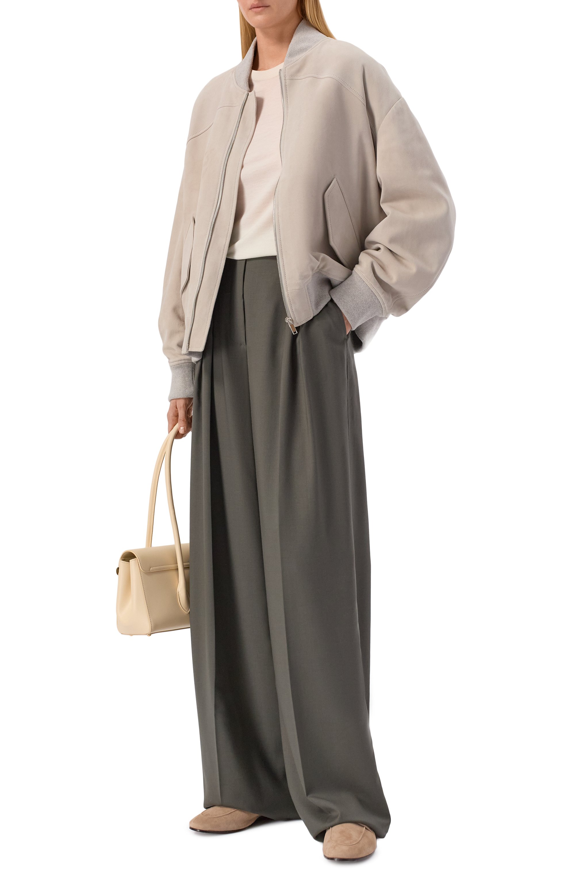 Замшевый бомбер MVST, арт. SUEDE LEATHER B0MBER, фото 2