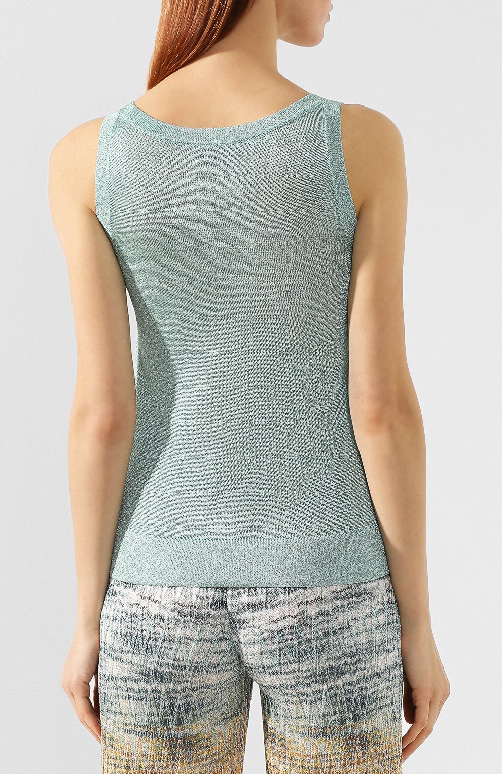 Топ из вискозы MISSONI зеленого цвета по цене 29950 руб., арт. MDL00009/BK0281, фото 4 Топ из вискозы MISSONI, арт. MDL00009/BK0281, фото 4