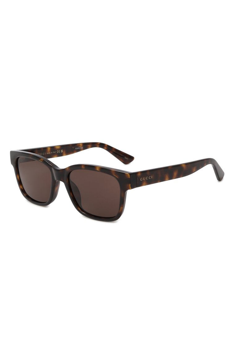 Женские солнцезащитные очки GUCCI коричневого цвета, арт. GG1716S 002 | Фото 1 (Региональные ограничения белый список (Axapta Mercury): Не проставлено; Нос: Не проставлено; Тип очков: С/з; Материал: Пластик; Оптика Гендер: оптика-женское; Очки форма: Квадратные)