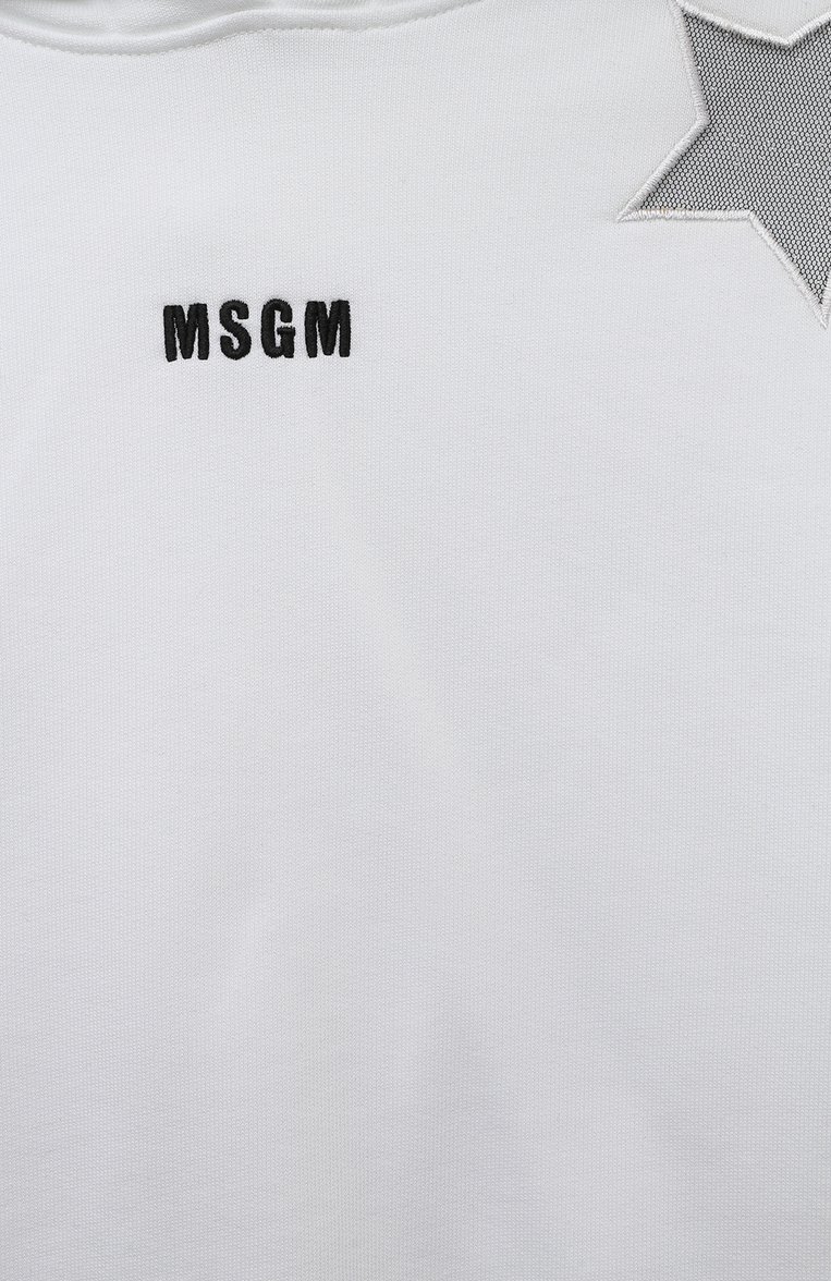 Хлопковое худи MSGM KIDS, арт. F3MSJGHS008, фото 1