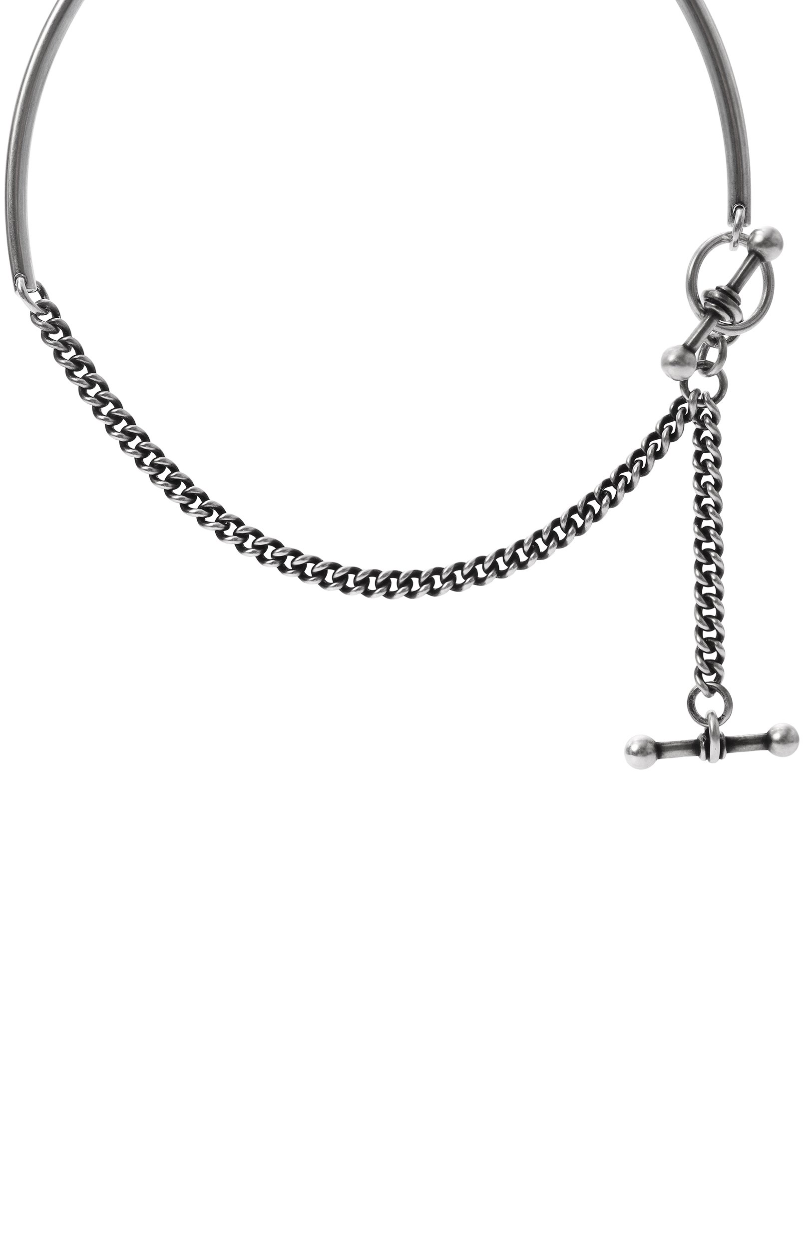 Колье ANN DEMEULEMEESTER серебряного цвета по цене 120000 руб., арт. B0013710/0T018, фото 4 Колье ANN DEMEULEMEESTER, арт. B0013710/0T018, фото 4
