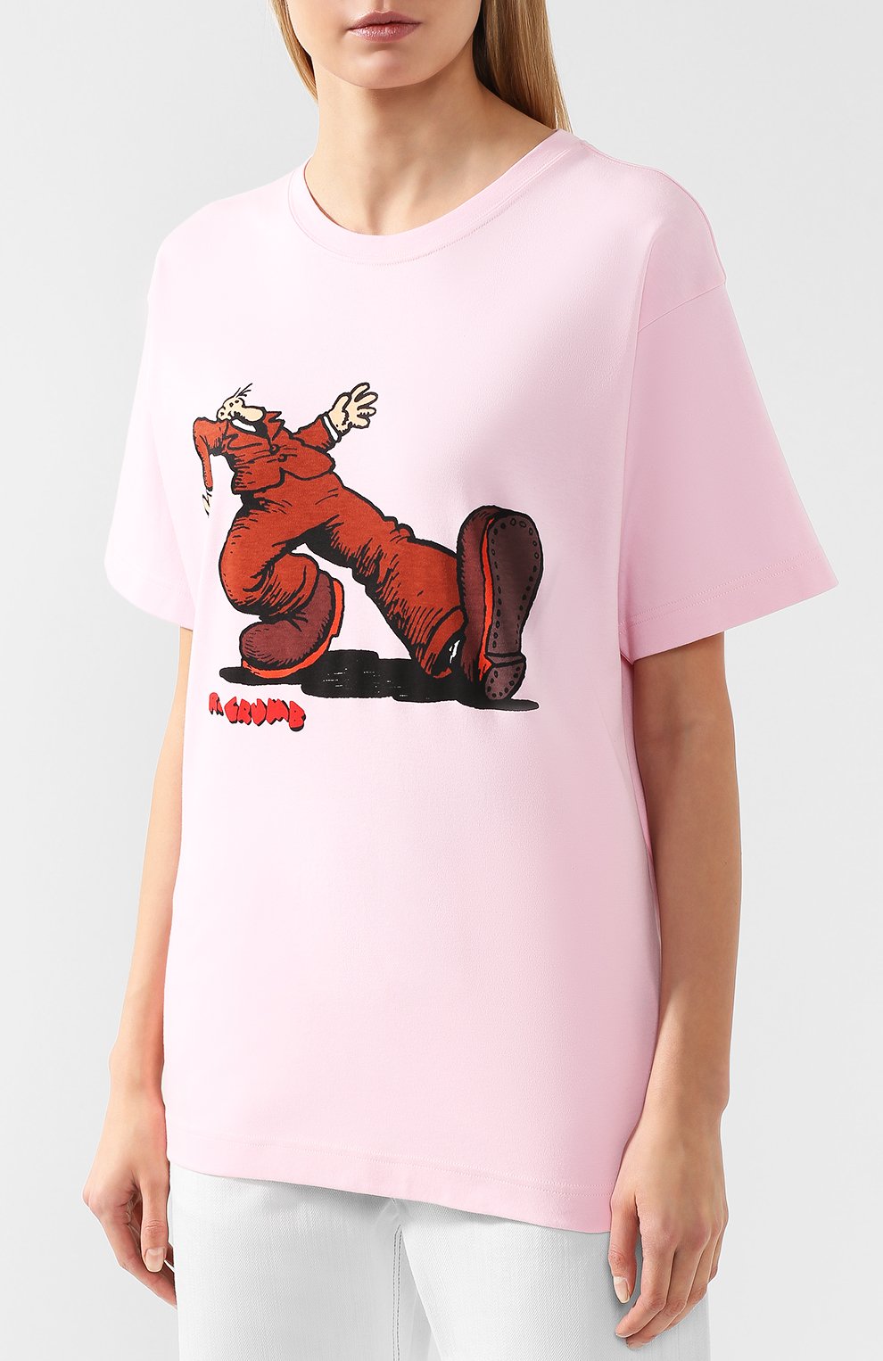 Хлопковая футболка MARC JACOBS (THE) светло-розового цвета по цене 11050 руб., арт. M4007844, фото 3 Хлопковая футболка MARC JACOBS (THE), арт. M4007844, фото 3