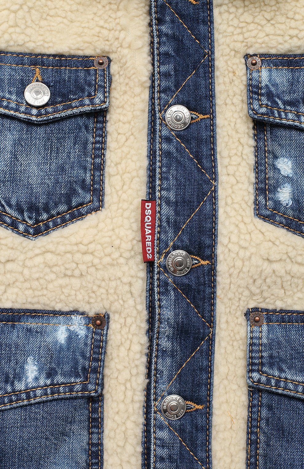 Джинсовый жилет DSQUARED2, арт. DQ0484-D002E, фото 3