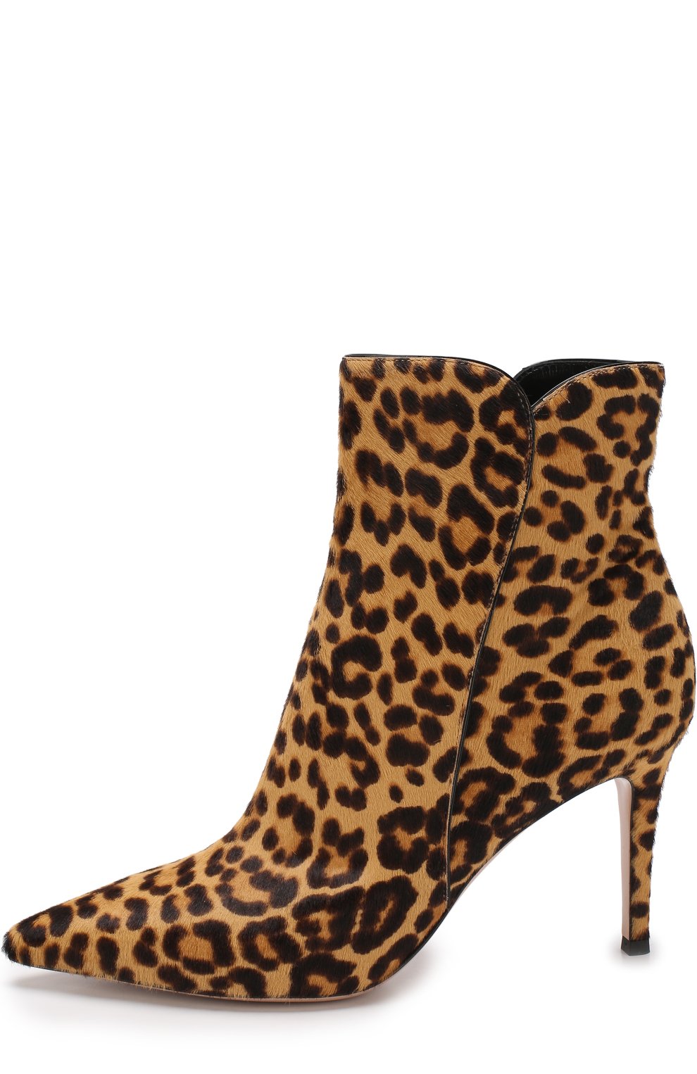 Ботильоны с отделкой из меха на шпильке GIANVITO ROSSI, арт. G70368.85RIC.XPVLPNE, фото 3