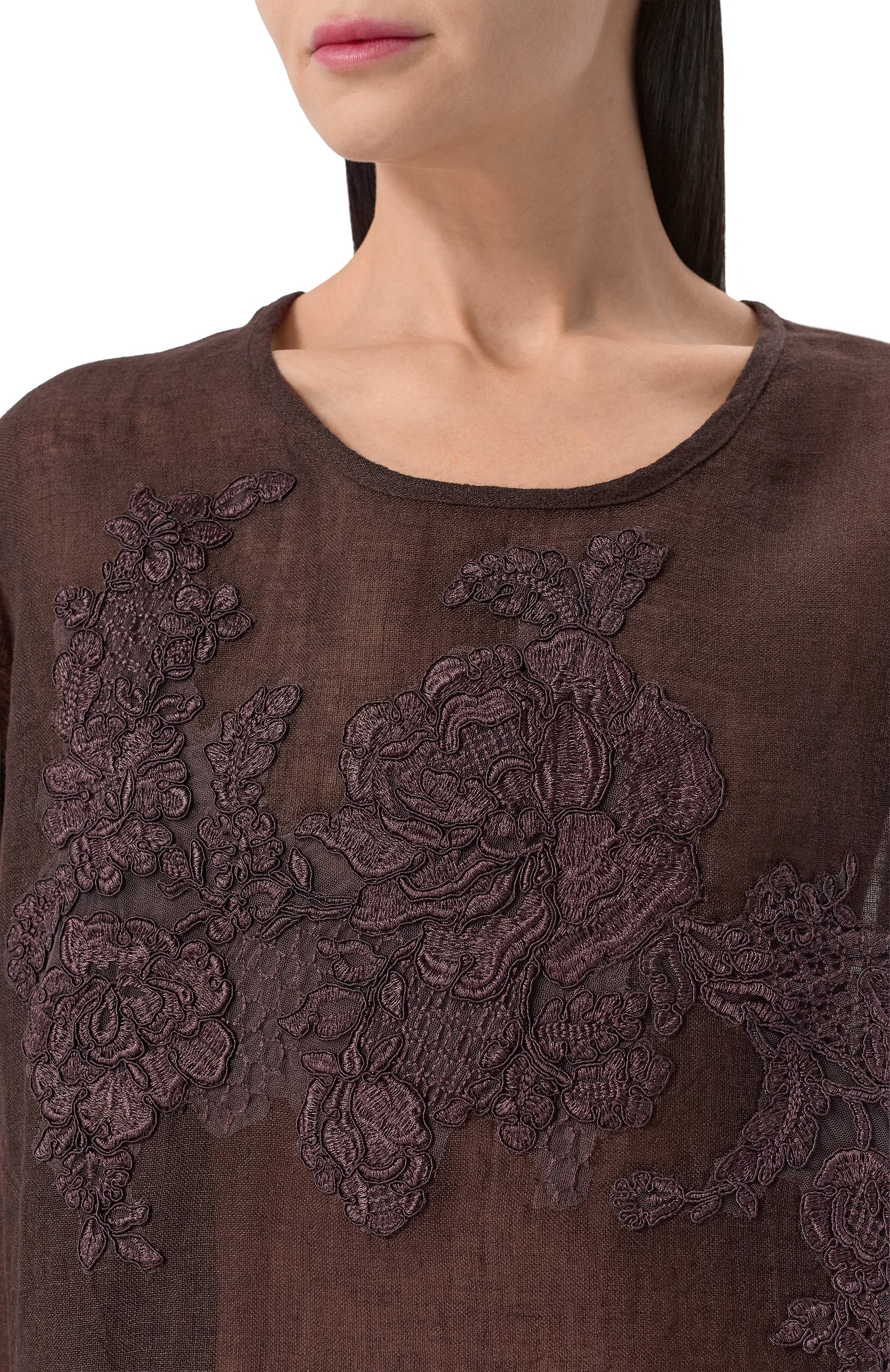 Льняная блузка MAURIZIO, арт. W08221081, фото 5