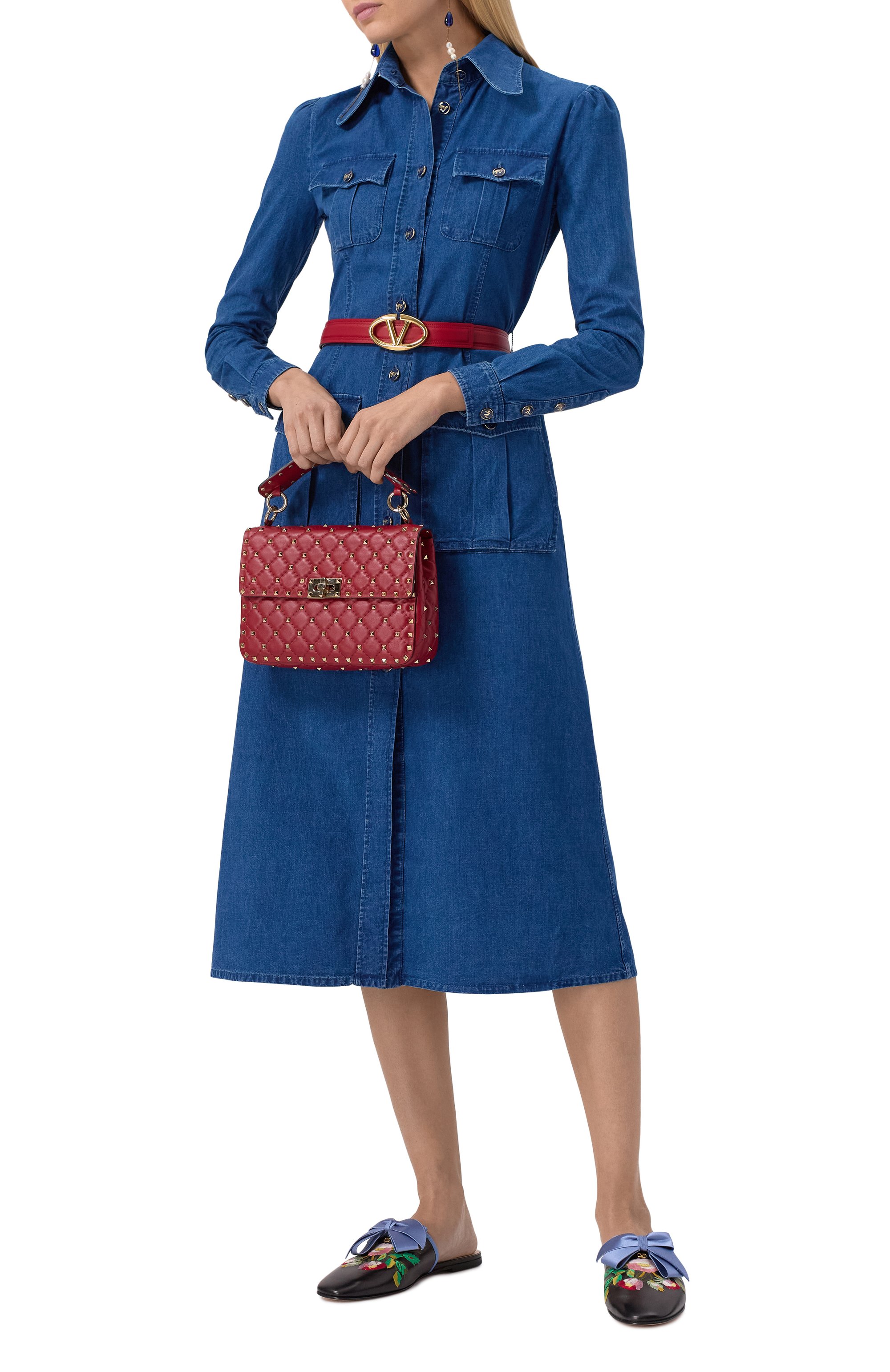 Сумка rockstud spike medium VALENTINO, арт. ZW2B0122/NAP/0R0, фото 7