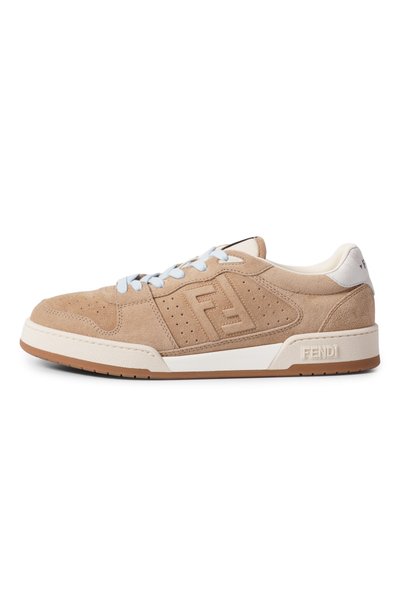 Замшевые кеды match FENDI бежевого цвета по цене 122500 руб., арт. 7E1971/B1RG, фото 3 Замшевые кеды match FENDI, арт. 7E1971/B1RG, фото 3