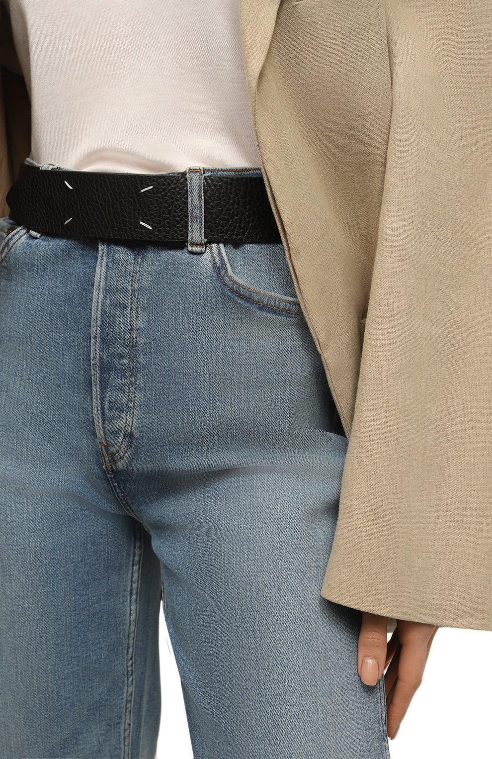 Кожаный ремень MAISON MARGIELA, арт. SA1TP0006/P4455, фото 2