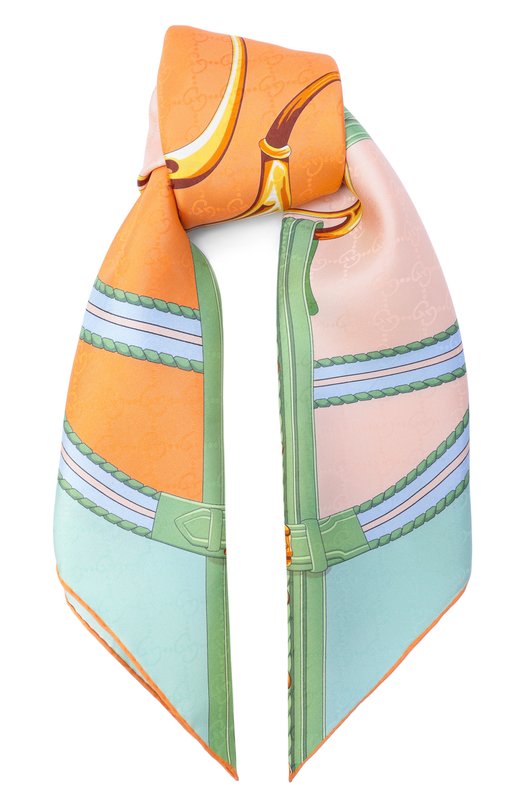 Шелковый платок Gucci 767130/3G009 Разноцветный 767130/3G009