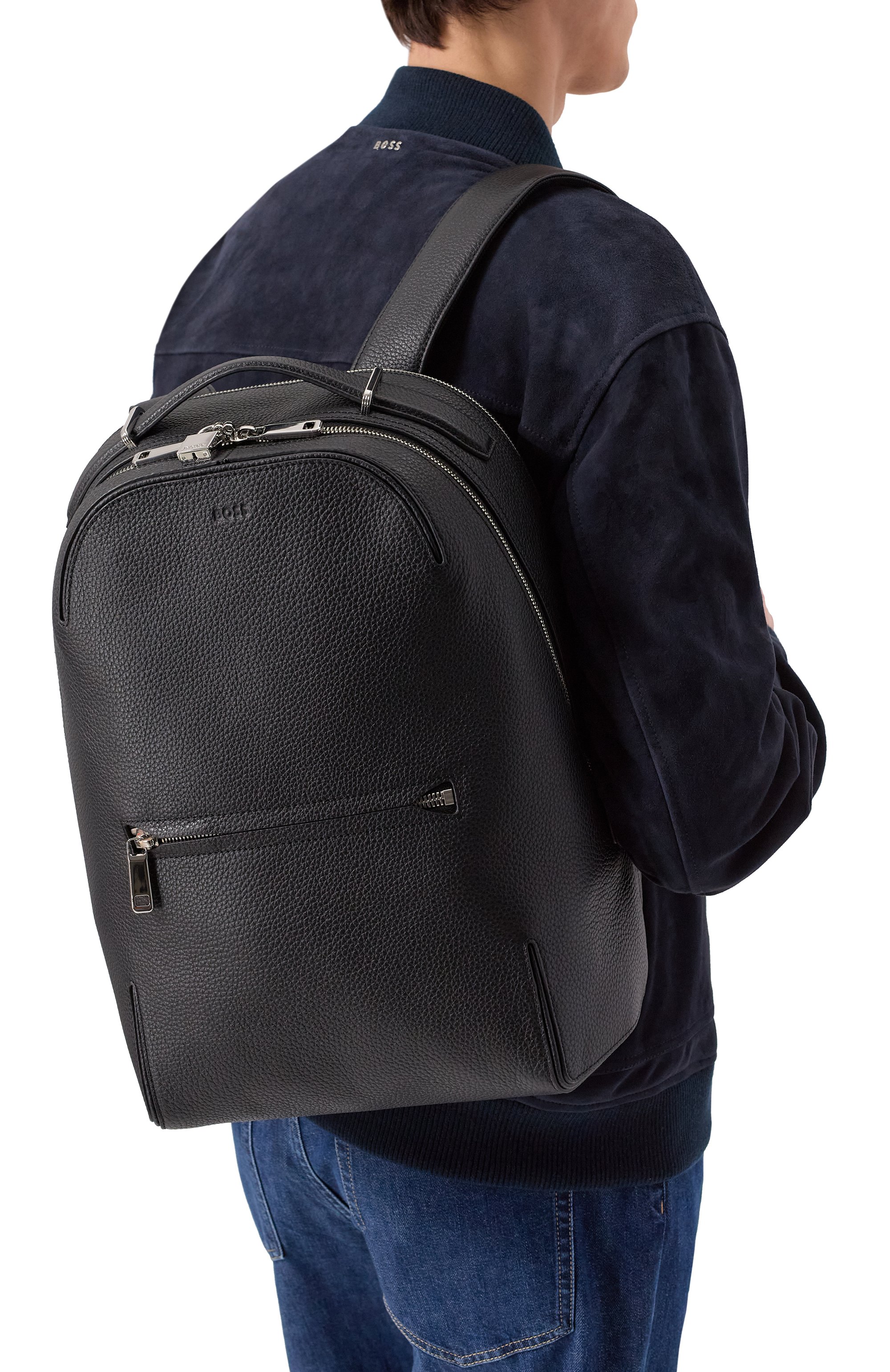 Рюкзак madison BOSS черного цвета по цене 94200 руб., арт. 50558479, фото 2 Рюкзак madison BOSS, арт. 50558479, фото 2