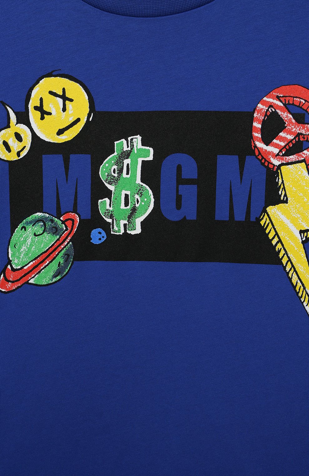 Хлопковая футболка MSGM KIDS, арт. MS029506, фото 3