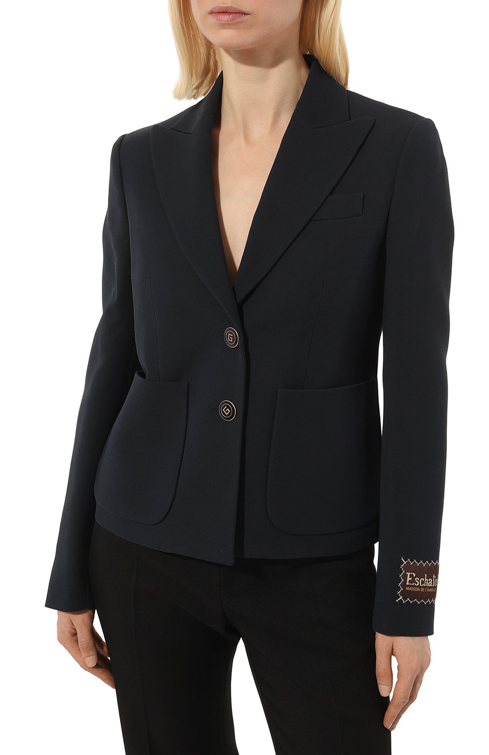 Жакет из шелка и шерсти GUCCI, арт. 657053 ZAD88, фото 3