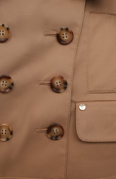 Хлопковый тренч с капюшоном BURBERRY бежевого цвета по цене 49150 руб., арт. 8041204, фото 3 Хлопковый тренч с капюшоном BURBERRY, арт. 8041204, фото 3