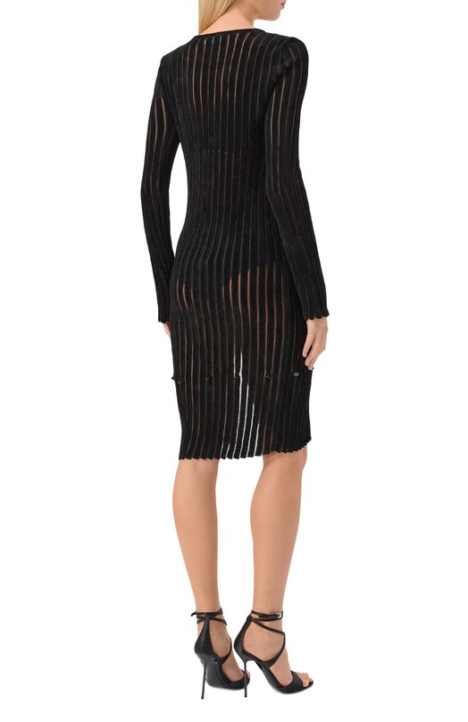 Платье из вискозы Blumarine 4A343A Чёрный  4A343A Фото 6