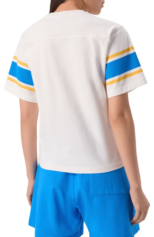 Хлопковая футболка Sporty and Rich T0039615670WH01 Белый  T0039615670WH01 Фото 4