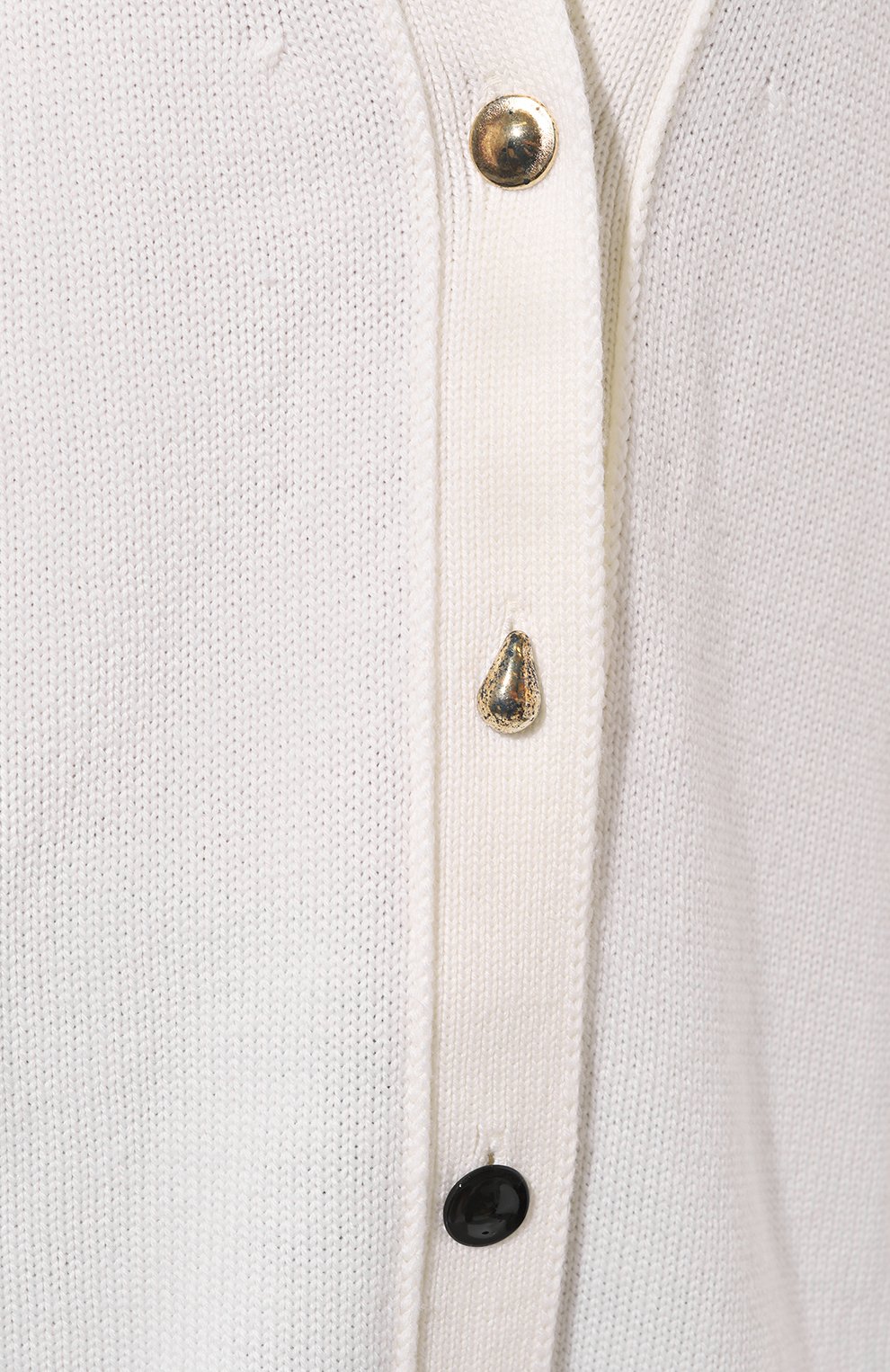 Шерстяной кардиган DONDUP белого цвета по цене 57350 руб., арт. DT277/M00796D 002, фото 5 Шерстяной кардиган DONDUP, арт. DT277/M00796D 002, фото 5