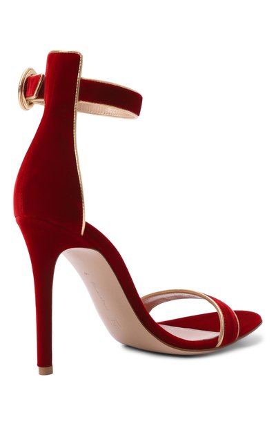 Бархатные босоножки portofino 105 GIANVITO ROSSI, арт. G61762.15RIC.NK1MTAR, фото 5