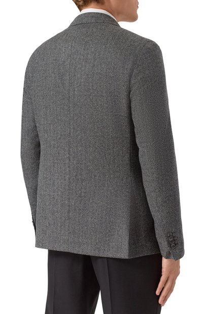 Пиджак из шерсти и кашемира L.B.M. 1911 темно-серого цвета по цене 105000 руб., арт. 2692/52617, фото 5 Пиджак из шерсти и кашемира L.B.M. 1911, арт. 2692/52617, фото 5