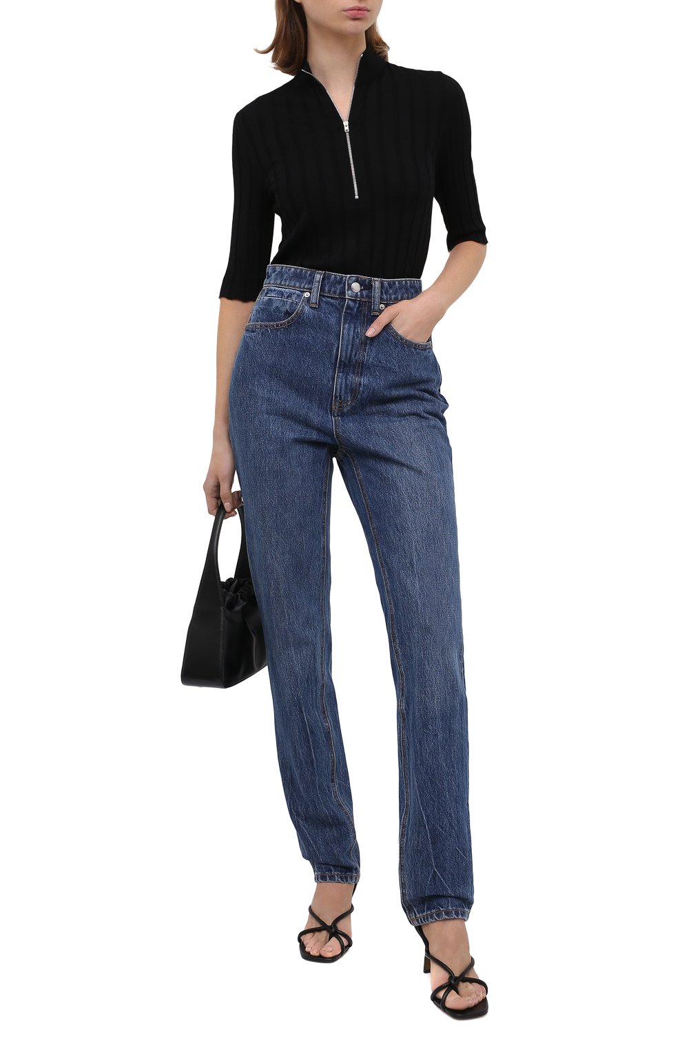Джинсы ALEXANDER WANG синего цвета по цене 29650 руб., арт. 4DC2204772, фото 2 Джинсы ALEXANDER WANG, арт. 4DC2204772, фото 2