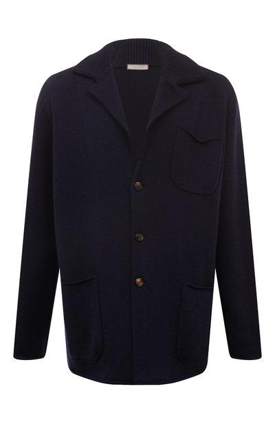 Пиджак из шерсти и кашемира CORTIGIANI темно-синего цвета по цене 135500 руб., арт. 6CS1320000, фото 1 Пиджак из шерсти и кашемира CORTIGIANI, арт. 6CS1320000, фото 1