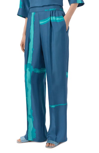 Шелковые брюки KITON, арт. D61103K0999G02, фото 3