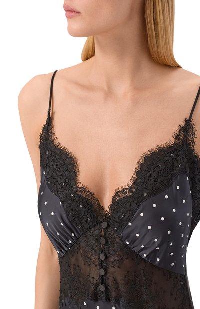 Атласное платье SELF-PORTRAIT, арт. RS26176XAB, фото 4