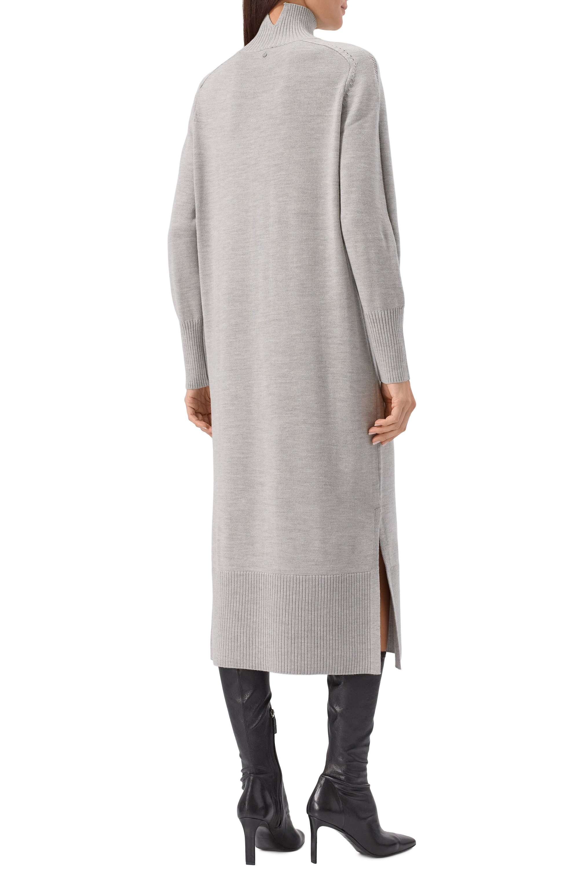 Платье BOSS ORANGE серого цвета по цене 24750 руб., арт. 50548961, фото 4 Платье BOSS ORANGE, арт. 50548961, фото 4