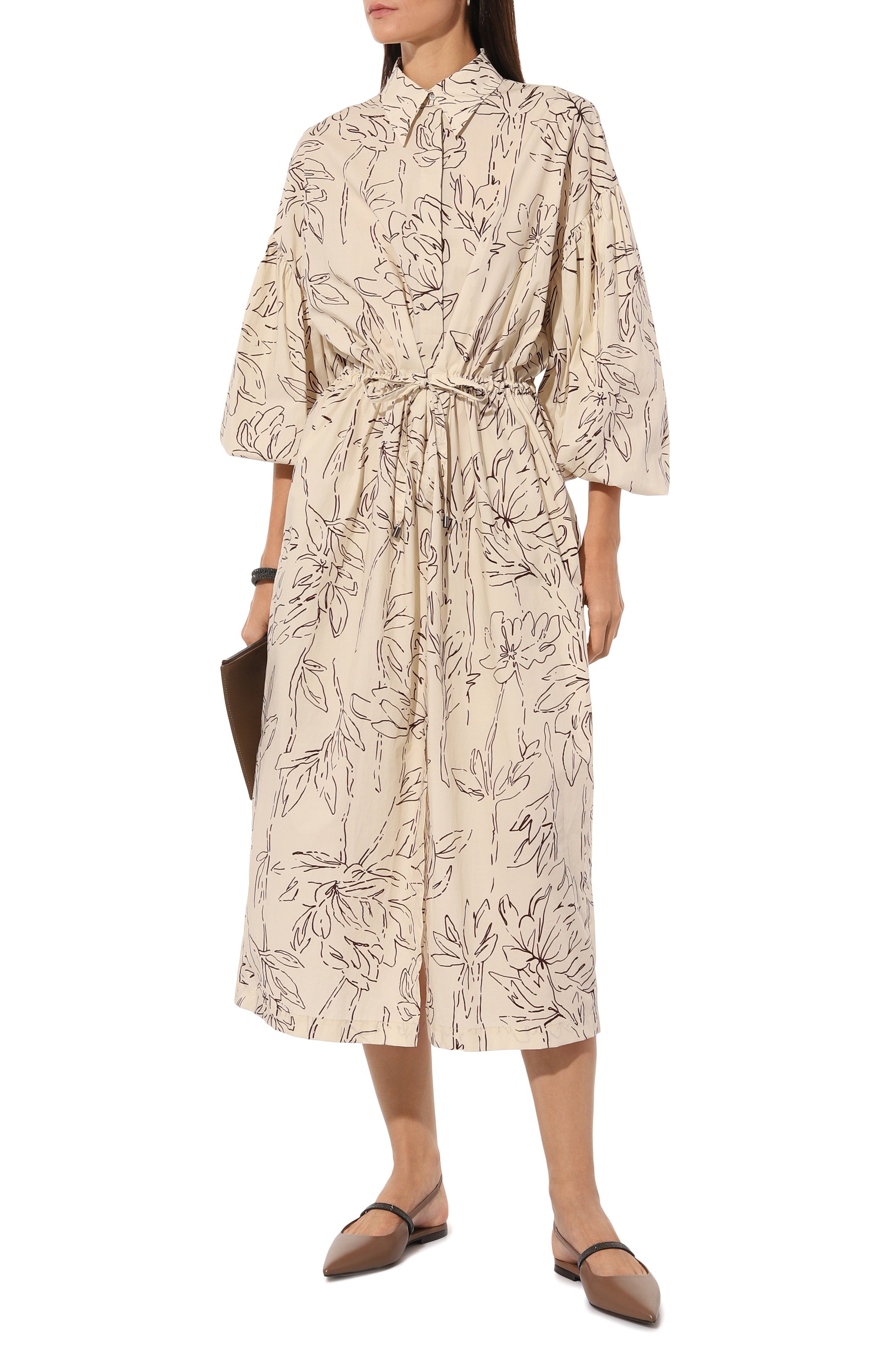 Хлопковое платье BRUNELLO CUCINELLI, арт. ML941A5174, фото 2