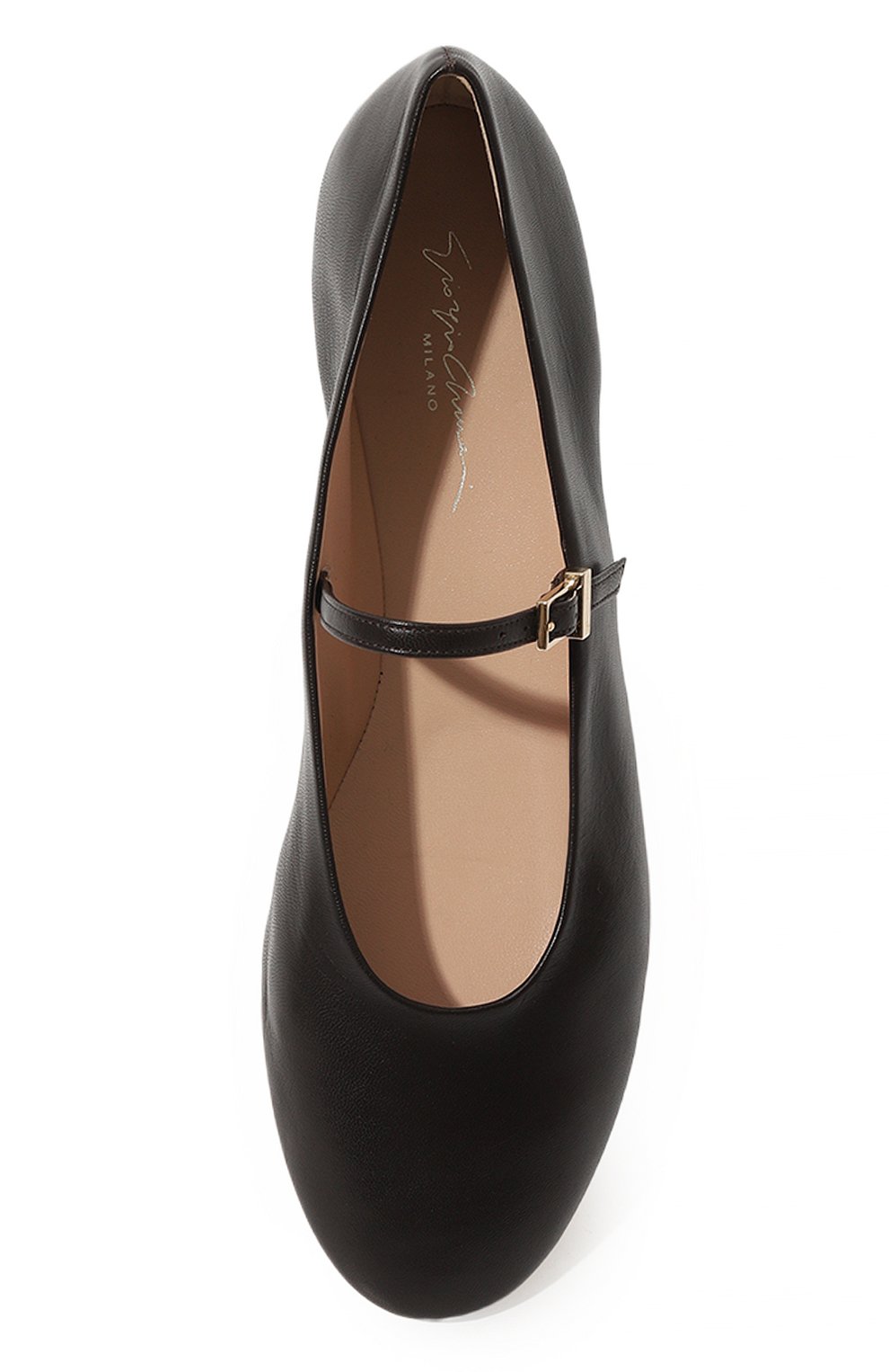 Кожаные балетки GIORGIO ARMANI коричневого цвета по цене 76800 руб., арт. X1D327/XF561, фото 6 Кожаные балетки GIORGIO ARMANI, арт. X1D327/XF561, фото 6