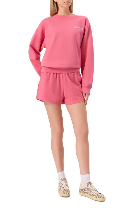 Хлопковый свитшот Sporty and Rich ST071612201P139 Розовый  ST071612201P139 Фото 2