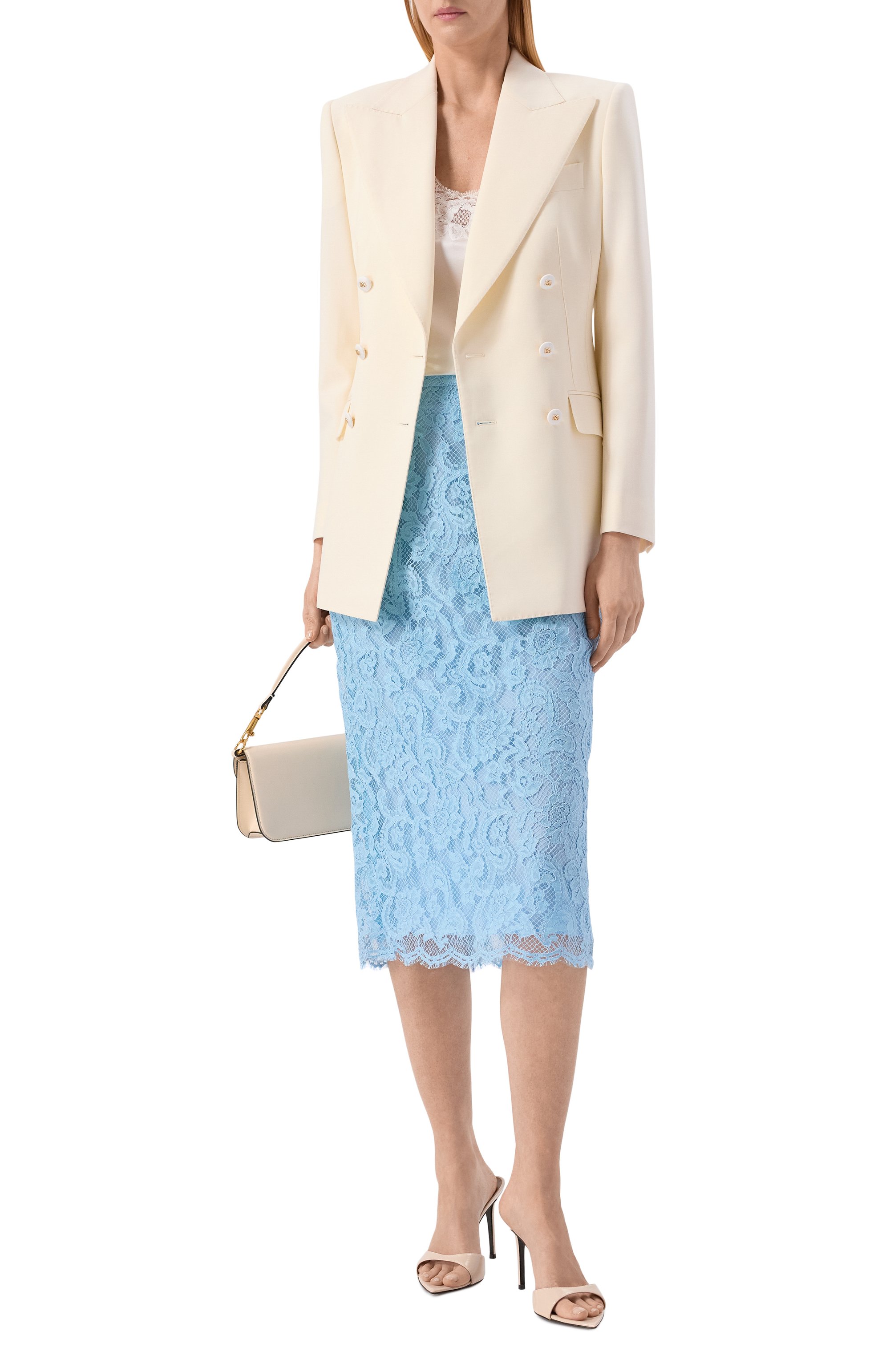 Юбка из хлопка и вискозы DOLCE & GABBANA, арт. F4B7IT/ILMDR, фото 2