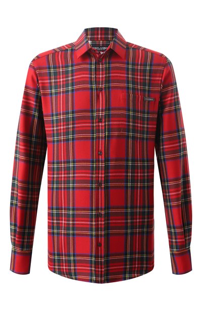 Мужская шерстяная рубашка DOLCE & GABBANA, арт. G5JZ9T/FQ2KC