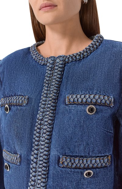 Джинсовый жакет SELF-PORTRAIT, арт. AW25814JBL, фото 5